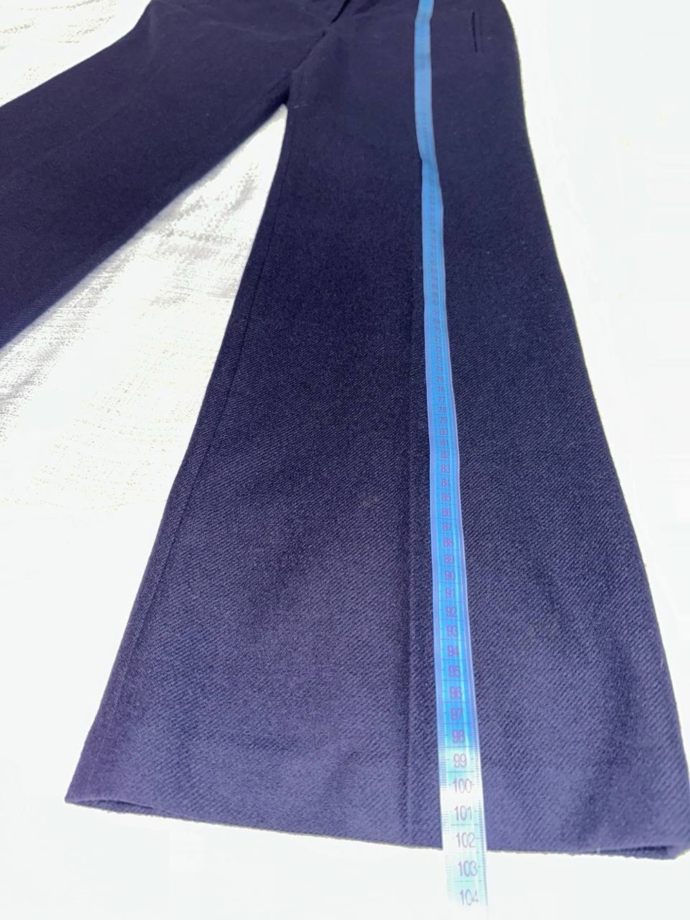 J. Crew Navy Straight-Leg Dress Trousers - Picture 8 of 10